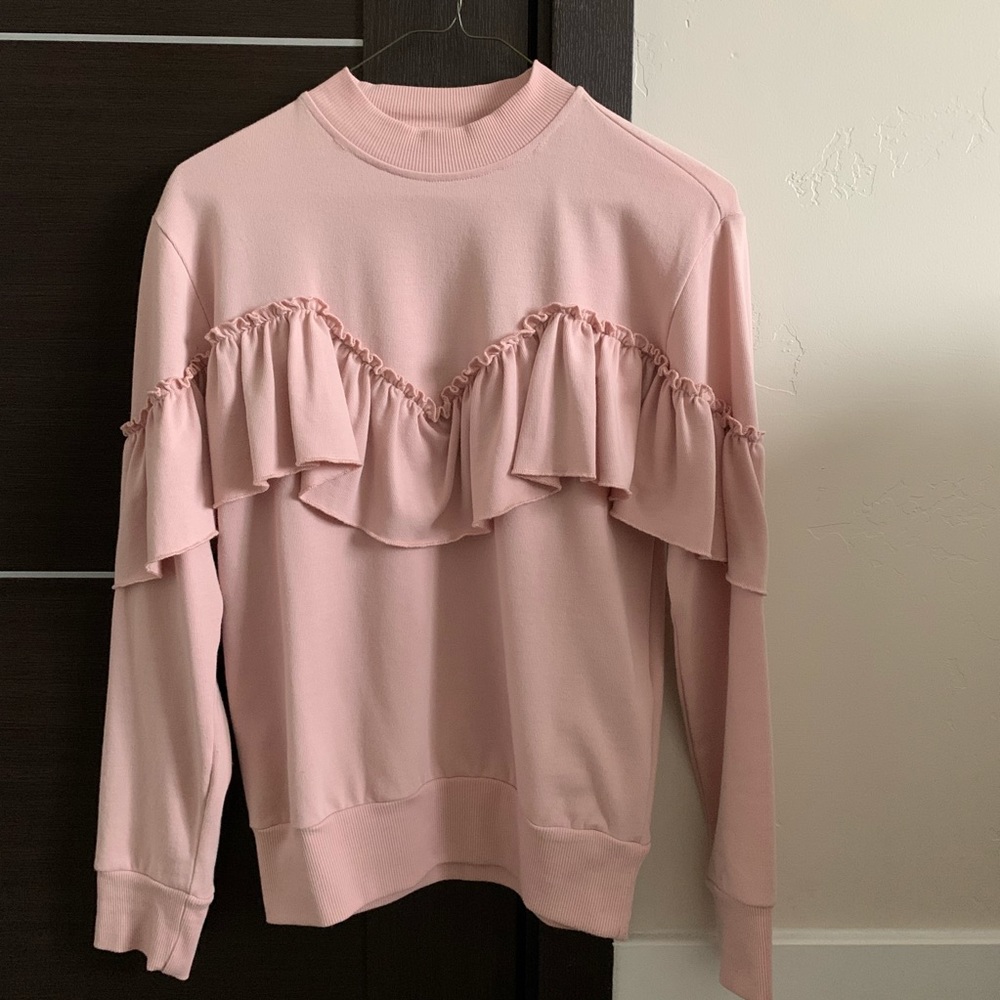 Topshop ruffle sweater